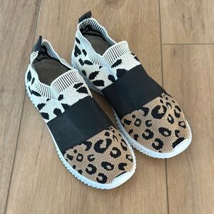 Leopard Print Slip-On Kids Shoes